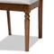 Baxton Studio Ramiro Modern and Contemporary Grey Fabric and Walnut Brown Finished Wood 5-Piece Dining Set 176-11373-8959-Zoro - alternate 3